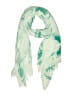 Unbranded 100% Viscose Green White Scarf One size - photo 1