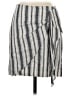Intermix Stripes Gray Casual Skirt Size P (petite) - photo 1