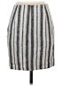 Intermix Stripes Gray Casual Skirt Size P (petite) - photo 2