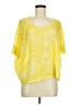 Marithe + Francois Girbaud Yellow Short Sleeve Blouse Size 6 - photo 1