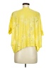 Marithe + Francois Girbaud Yellow Short Sleeve Blouse Size 6 - photo 2