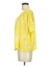 Marithe + Francois Girbaud Yellow Short Sleeve Blouse Size 6 - photo 5