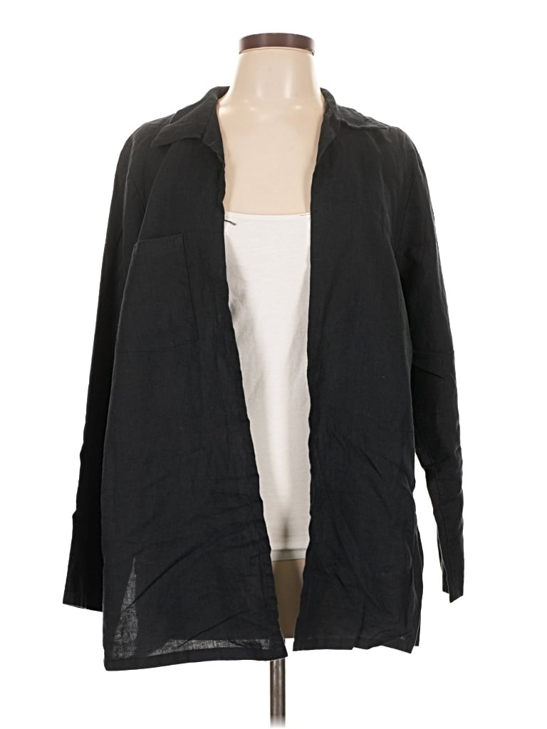 Pre-owned Jjill Kimono In Black