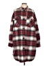 ee:some 100% Polyester Plaid Red Coat Size L - photo 1