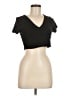 Forever 21 Black Short Sleeve Top Size M - photo 1
