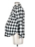 Isabel Maternity 100% Rayon Checkered-gingham Silver Long Sleeve Button-Down Shirt Size Sm Maternity - photo 5