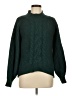 Simplee 100% Acrylic Green Turtleneck Sweater Size M - photo 1