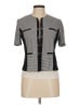 Perceptions Gray Short Sleeve Top Size 6 (petite) - photo 1
