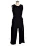 Forcast Solid Black Jumpsuit Size 10 - photo 1