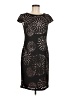 Signature Graphic Black Cocktail Dress Size 6 - photo 1