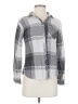 Columbia Plaid Gray Long Sleeve Blouse Size S - photo 1