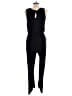 Jenny Boston Solid Black Jumpsuit Size L - photo 2