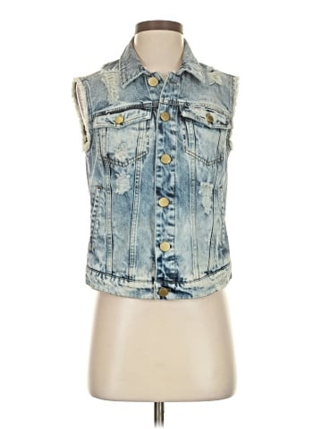 Romeo & Juliet Couture Denim Vest (view 1)