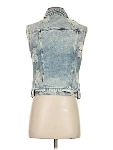 Romeo & Juliet Couture Denim Vest (view 2)