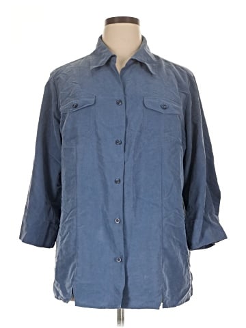 DressBarn 3/4 Sleeve Button-Down Shirt (view 1)