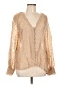 Zara Tan Long Sleeve Blouse Size L - photo 1