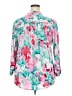 Juniper + Lime Floral Pink 3/4 Sleeve Blouse Size 2X - photo 2