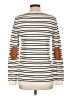 Renee C. Stripes Ivory Pullover Sweater Size L - photo 2