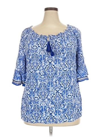 AGB 3/4 Sleeve Blouse (view 1)