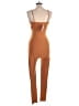 Fashion Nova Solid Brown Jumpsuit Size L - photo 2