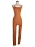 Fashion Nova Solid Brown Jumpsuit Size L - photo 1