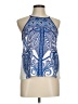 Pink Owl 100% Polyester Blue Sleeveless Blouse Size M - photo 1