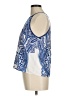 Pink Owl 100% Polyester Blue Sleeveless Blouse Size M - photo 5