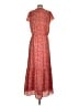 Gap 100% Polyester Paisley Red Casual Dress Size XS - photo 2