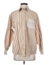 Gap 100% Cotton Stripes Tan Long Sleeve Button-Down Shirt Size XS - photo 1