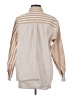 Gap 100% Cotton Stripes Tan Long Sleeve Button-Down Shirt Size XS - photo 2