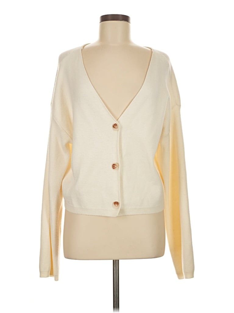 Pre-owned Z Supply Cardigan Sweater In White