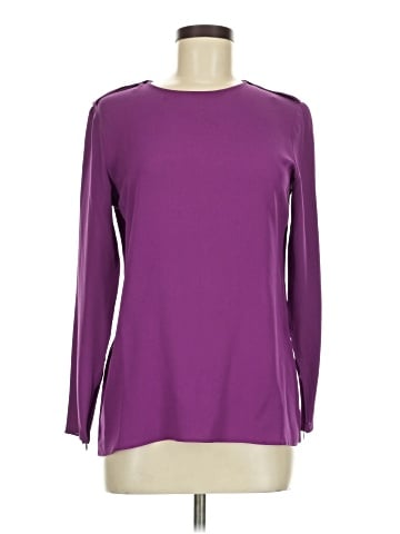 Longchamp Long Sleeve Silk Top (view 1)