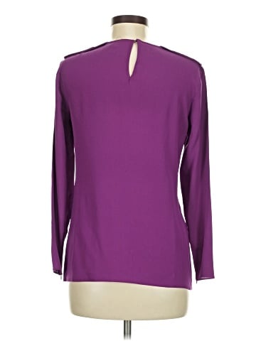Longchamp Long Sleeve Silk Top (view 2)
