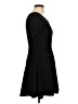 Lush Solid Black Casual Dress Size L - photo 4