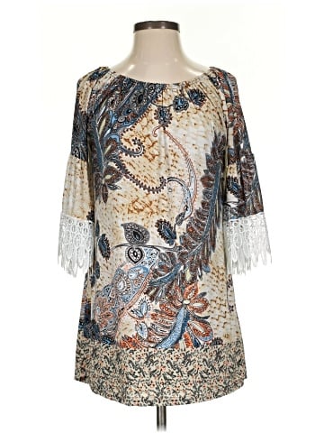 Win Win 3/4 Sleeve Blouse (view 1)