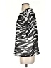 Calvin Klein 100% Polyester Animal Print Silver Short Sleeve Top Size S - photo 5