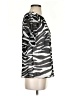 Calvin Klein 100% Polyester Animal Print Silver Short Sleeve Top Size S - photo 4