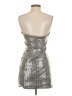 Forever 21 Metallic Silver Cocktail Dress Size 0 - photo 2