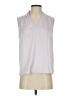 Ann Taylor 100% Polyester White Sleeveless Blouse Size S - photo 1