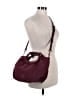 Thacker 100% Leather Solid Purple Burgundy Leather Satchel One size - photo 2