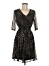Enfocus Animal Print Black Cocktail Dress Size 6 - photo 1