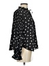 Ann Taylor 100% Polyester Polka Dots Black Long Sleeve Blouse Size S - photo 4