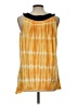 New Directions Yellow Sleeveless Blouse Size L - photo 2