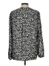 Adrianna Papell 100% Polyester Silver Long Sleeve Blouse Size L - photo 2