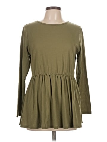 Tickled Teal Long Sleeve Top (view 1)