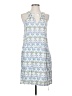 Etcetera 100% Viscose Print Blue Casual Dress Size 4 - photo 1