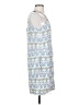 Etcetera 100% Viscose Print Blue Casual Dress Size 4 - photo 4