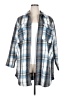 MELLODAY Plaid Blue Coat Size 2X - photo 1