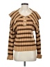 Line & Dot Stripes Brown Pullover Sweater Size XS - photo 1