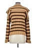 Line & Dot Stripes Brown Pullover Sweater Size XS - photo 2